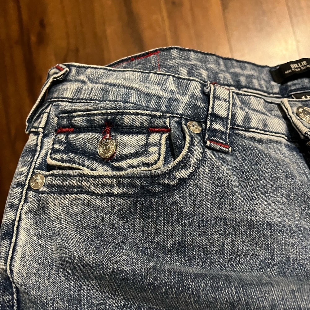 True Religion Women's Faded blue  Straight Leg Jeans - Picture 9 of 15